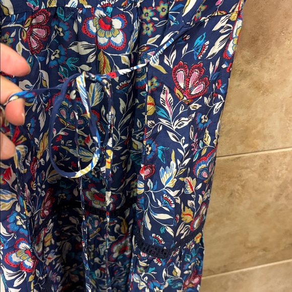 Johnny Was Demarne Bohemian Style tea length dress with short sleeves. Size M. - Picture 6 of 7